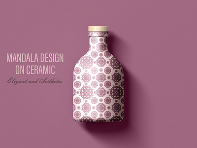 Mandala Design On Ceramic Seamless Pattern print