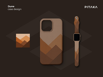 Pitaka case and watch band with dune pattern band case dune mobile pattern phone pitaka sand watch
