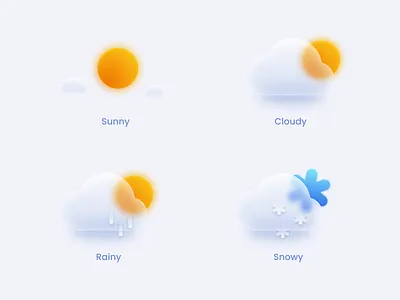 Daily UI Challenge 037 - Weather Design dailyui design graphic design graphics iconography icons illustration illustrations productdesign ui uiux uiuxdesign ux uxdesign weather weatherapp weatherdesign