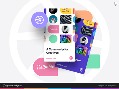 Dribbble Business Card Template branding business card design dribbble figma graphic design mwj portfolio print template ui