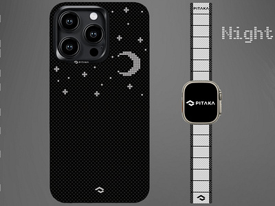 PITAKA Night Sky apple applewatch aramid branding carbonfibre design fusionweaving illustration iphone logo magez officialplayoff pitaka ui