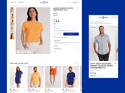Kit and Ace - Redefined Product Presentation design ecommerce product product description page uxui