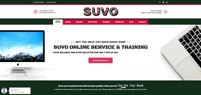 Suvo online service and Training design web design wordpress