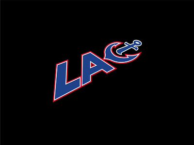 L.A. Clippers (Alt. Logo) anchor anchour basketball black blue c logo clippers l.a. la lac lac logo lob city logo los angeles los angeles clippers nba red slant type white