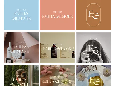 Emilia Gilmore branding graphic design logo ui