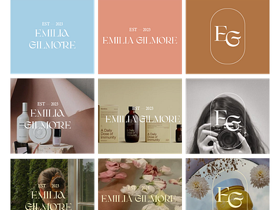 Emilia Gilmore branding graphic design logo ui