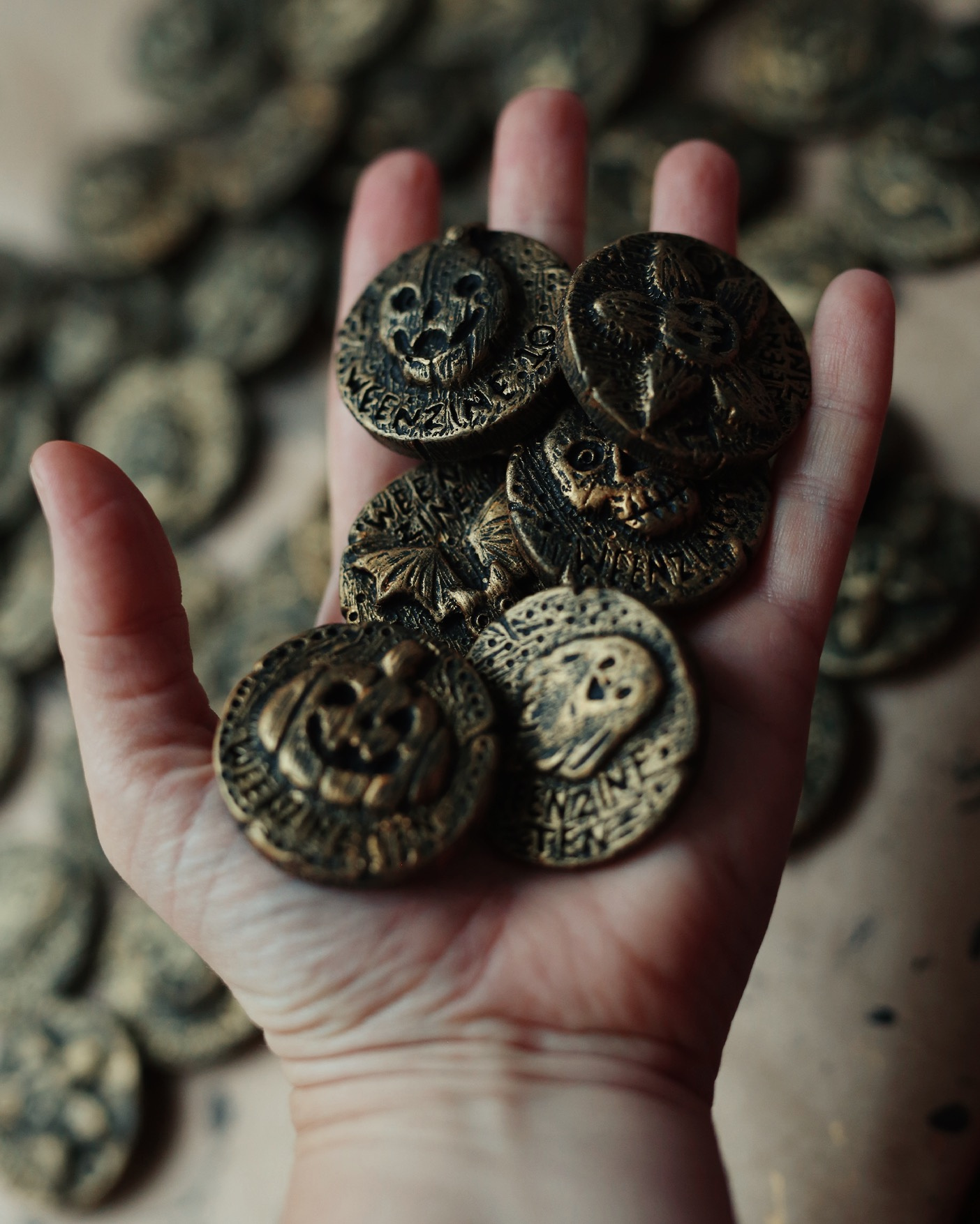 WEENZINE TEN halloween halloween art hand made hand painted illustration jesmonite pumpkin spooky spooky cute weenzine