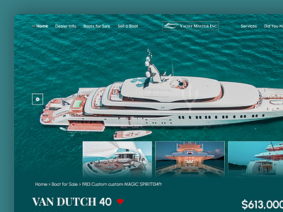 Yachts & Boat Charters Selling (UI Design) ui