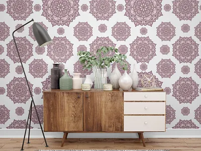 Mandala Wall Art Design Background fabric texture