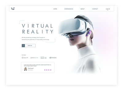 VR + Ai Website ai art branding design graphic design illustration logo ui ux vector vr