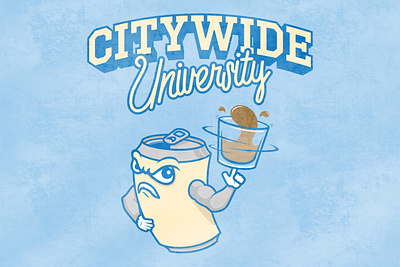 Citywide U for Kenwood Original (v2) basketball beer citywide logo philadelphia whiskey wordmark