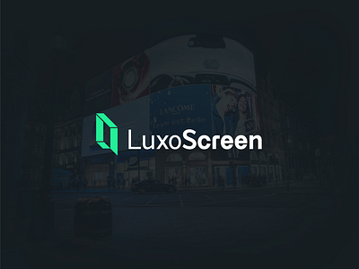 LuxoScreen LED and Billboard Advertising Logo Design (Unused) ads advertisement logo advertising logo agency logo brand design branding business logo company logo design flat graphic design logo logo design logos marketing logo