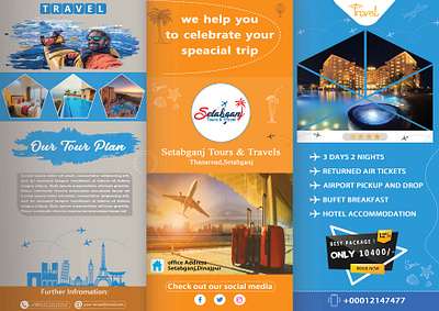"Welcome to Galley" This is travel flyer for corporate use 3d animation branding graphic design logo