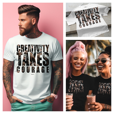 Creativity Takes Courage branding character character design concept art design nsfw print printmedia shirt tee tshirt