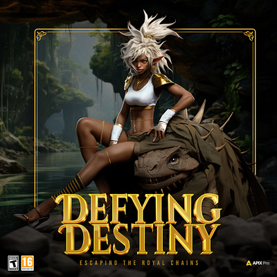 Defying Destiny, Escaping the Royal Chains character character design covertart creature fantasy game gamecover pc princess story storytime