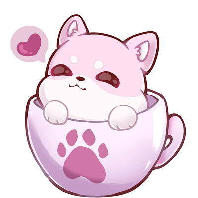 DOGO anime branding chibi cute design dog graphic design illustration logo ui vector
