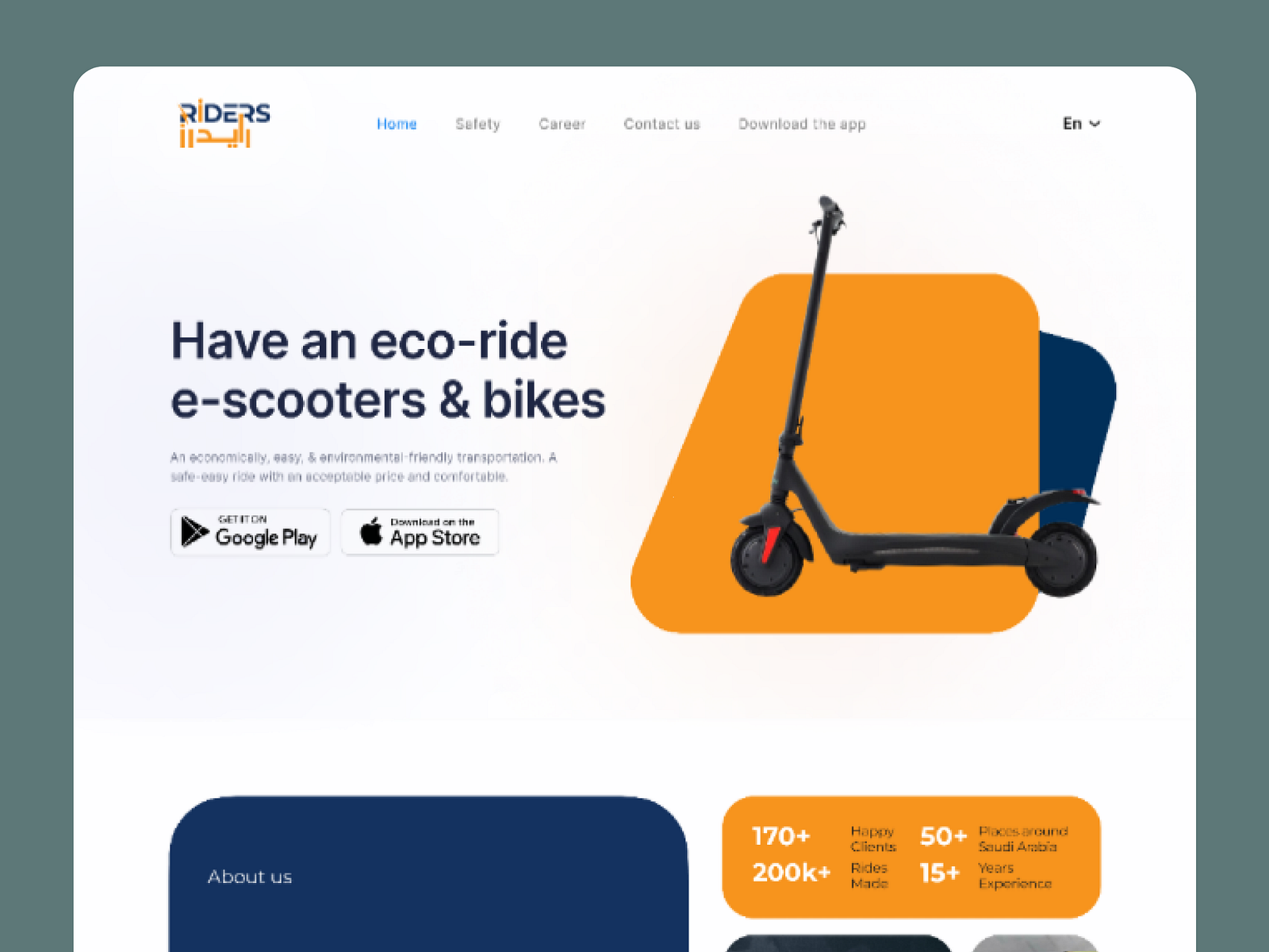 Riders Bikes & escooters website by Nezar Ismail on Dribbble