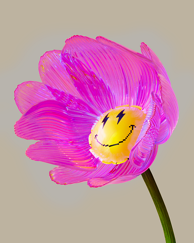 3D flower 3d blender illustration spring