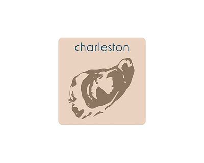 Unused concept for Charleston, SC city logo art branding charleston design digital art digital design graphic design illustration logo minimalist minimalist design oyster travel travel poster typography