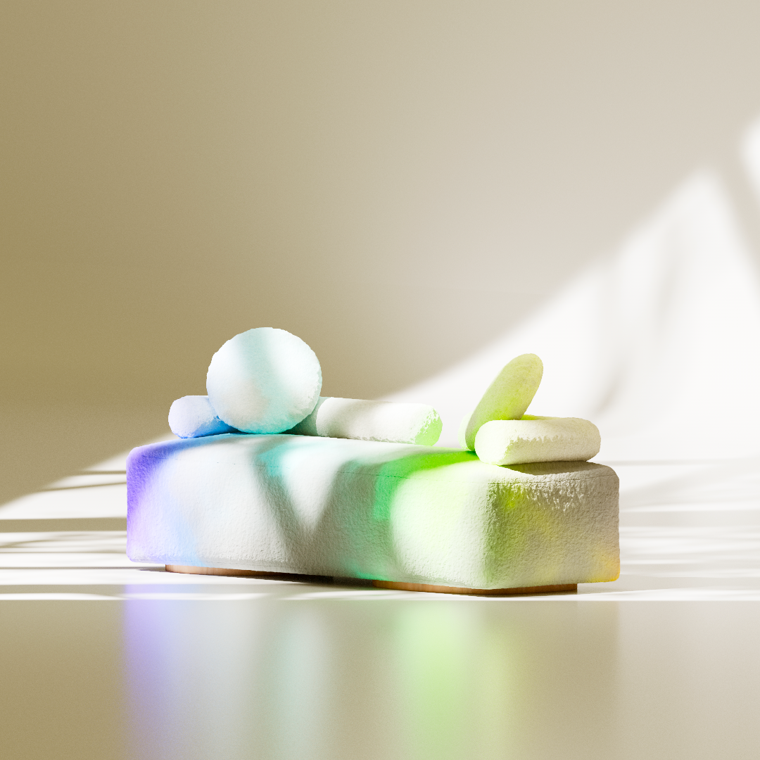 3D colorful armchair 3d 3dmodel blender illustration