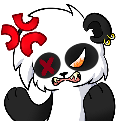 Angry Panda - Twitch Emote branding chibi cute design graphic design illustration logo ui ux vector