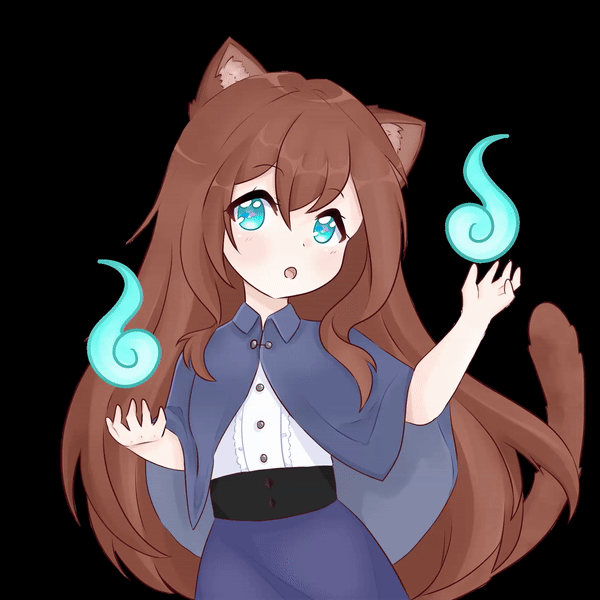 Magic Girl - Live 2D Animation animation branding chibi cute design graphic design illustration logo ui ux vector