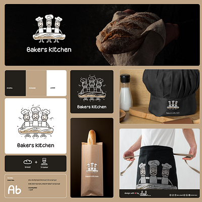 Baker Kitchen logo design branding logo