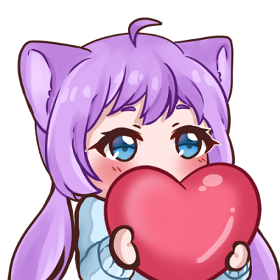 Heart & Love - Twitch Emote branding chibi cute design graphic design illustration logo ui ux vector