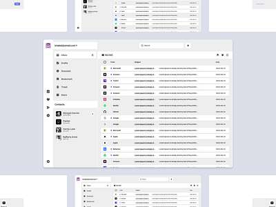 Mail app app design figma graphic design ui ux