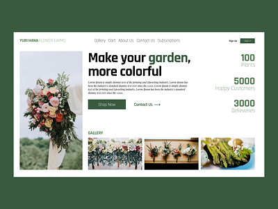 YURI HANA FLOWER FARM WEB DESIGN code css design development e commerce graphic design html java script mobile friendly shopify ui ux wix