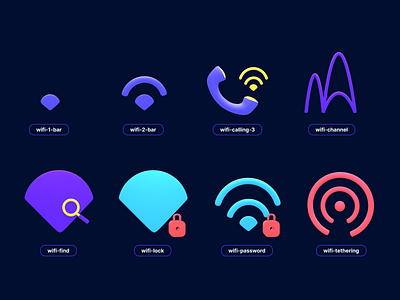 icons 3d 3d animation branding graphic design logo motion graphics ui wifi tethering.