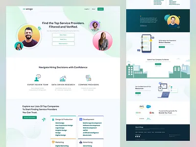 Wimgo Website Design color creative design fintech homepage interface landing page marketing minimal product saas service software startup ui ux web web design website wimgo
