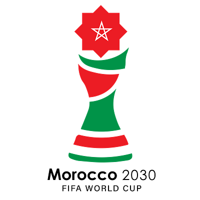 FIFA WORLD CUP MOROCCO 2030 LOGO DESIGN cup fifa flag football logo maroc morocco star world worldcup