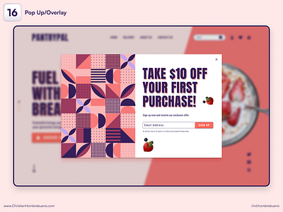 016 - Pop Up/Overlay | 100 Daily UI Challenge ui