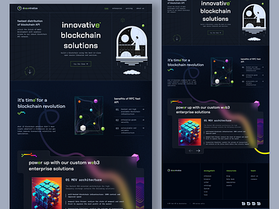 Blockchain Landing page blockchain blockchainsolutions blockchaintechnology challengeaccepted dailyuichallenge design designinspiration digitaltransformation landingpage ui