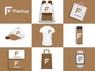 Flashup logo design branding graphic design logo motion graphics ui