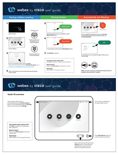 Webex user guide informatic infographic typography webex