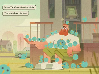 Jesse Toth- Not just an I.T. guy -slide#4 art artist branding character design design digitalartist drawing illustration photoshop