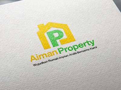 Logo Property Aiman home letterap logo logodesign logoproperty property propertylogo realestate