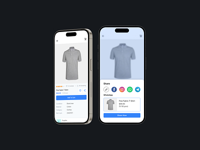 Product Social Share✨ 010 dailyui e commerce product details social share ui