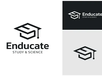 Academic Gown for Enducate Education Logo academic branding college creative design education graduation graphic design idea illustration inspiration logo logo design school study university