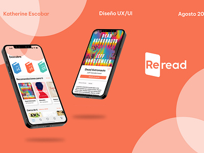 Re-read App Design app bookstore branding design reread ui