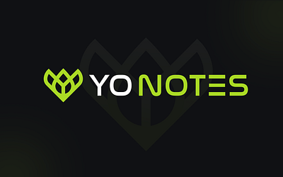 Projeto Yonotes - em execução branding logo ui