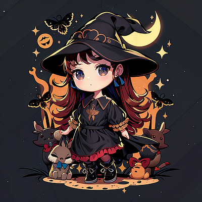 witch003 graphic design illustration