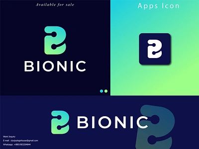 Concept : BIONIC - Logo Design (Unused ) a b c d e f g h i j k l m n app appicon b best logo brand identity branding creative logo graphic design letter b logo logo design logo inspirations logofolio modern logo monogram o p q r s t u v w x y z professionallogo tech logo vector