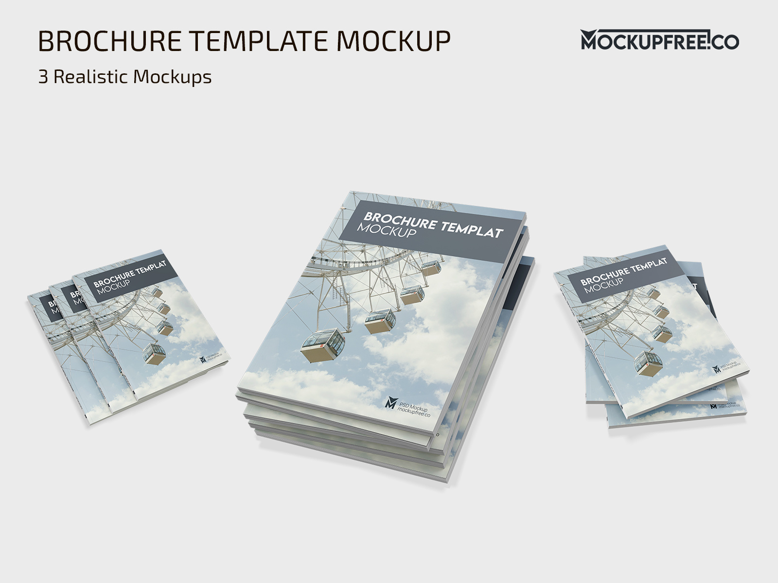 Free Brochure PSD Mockup Template by mockupfree.co on Dribbble