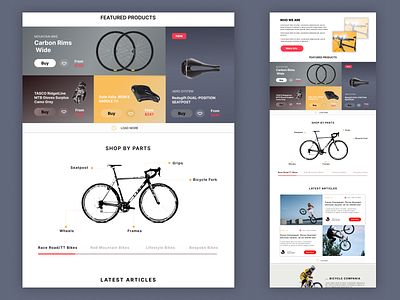 Bicycle web page bicycle graphic design ui ui ux design ux web design