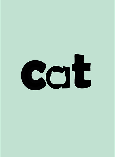 Cat logo design graphic design illustration vector