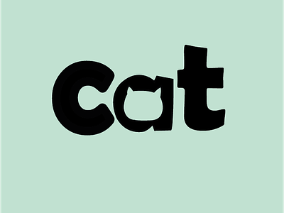 Cat logo design graphic design illustration vector