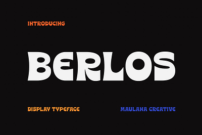Berlos Experimental Display Font branding font fonts graphic design logo nostalgic